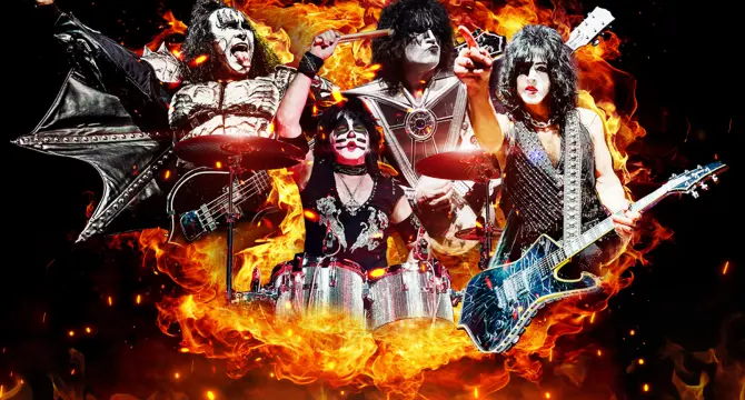 A picture of the band Kiss